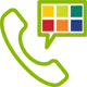 Lieferweg mit Telefonanruf Hotline