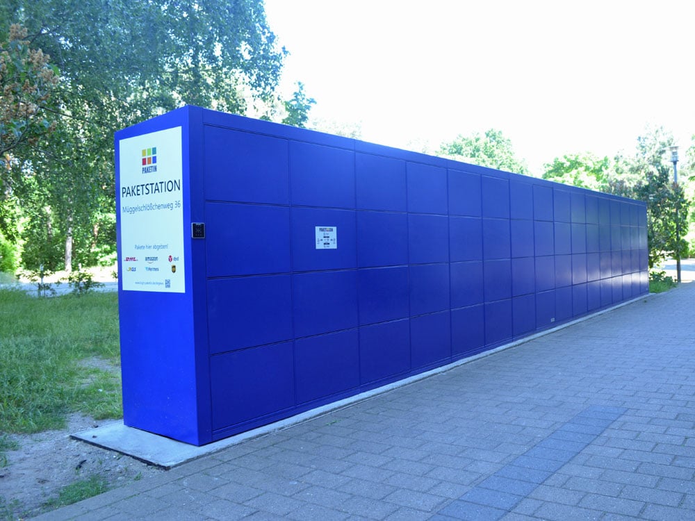 Paketstation im Außenbereich Paketstation im Außenbereich