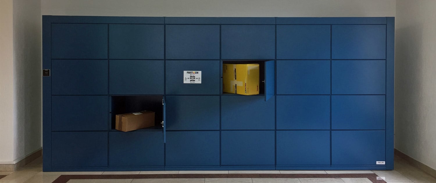 Paketstation mit 24 Fächern Paketstation mit 24 Fächern